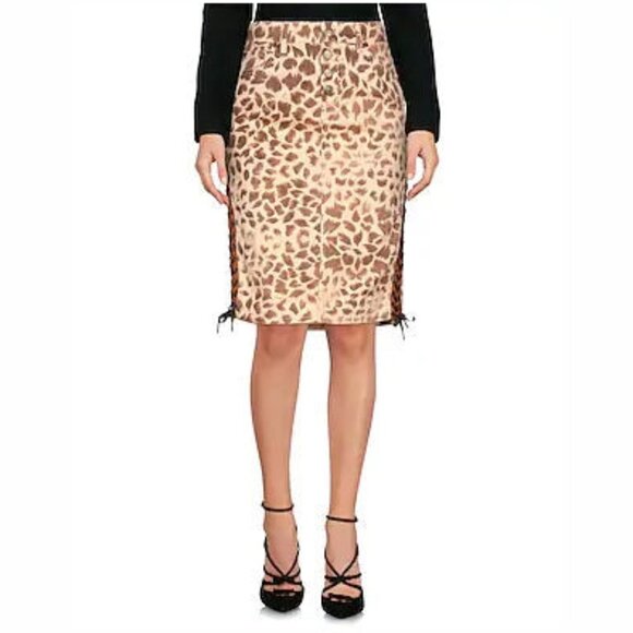 MCQ ALEXANDER MCQUEEN KNEE LENGTH SKIRT EU 40 NWT - Picture 1 of 6